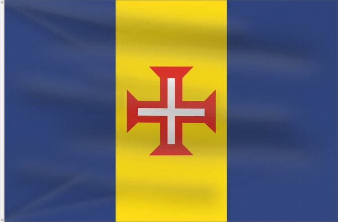 Drapeau, avec deux œillets métalliques et guindant renforcé : Madeira Autonomous Region of Madeira, Portugal Madera Região Autónoma da Madeira