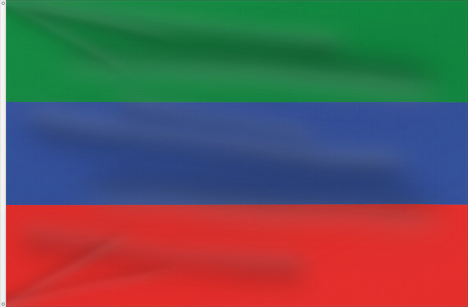 Drapeau, avec deux œillets métalliques et guindant renforcé : FlagofDaghestan Dagestan République du Daguestan República de Daguestán Republik Dagestan Repubblica del Daghestan