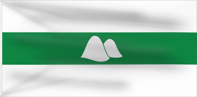 Bandiera, con due occhielli metallici e lato dell'asta rinforzato: Kurgan Oblast	Kurgan Oblast, Russia	Oblast de Kourgan	Óblast de Kurgán	Oblast Kurgan