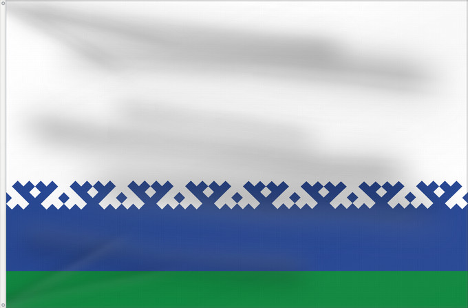 Drapeau, avec deux œillets métalliques et guindant renforcé : Nenets Autonomous District	Nenets Autonomous District, Russia	Nénétsie ou district autonome de Nénétsie	distrito autónomo de Nenetsia	Autonome Kreis der Jamal-Nenzen 	Флаг Ненецкого автономного округа
