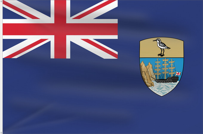 Flag, with two metal eyelets and reinforced hoist: Saint Helena	Saint Helena, Ascension and Tristan da Cunha	Sainte-Hélène (territoire)	Santa Helena, A. y T.	St. Helena	Shan Héilin	Sen Helena