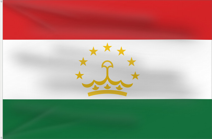 Flag, with two metal eyelets and reinforced hoist: Tajikistan	Tadjikistan	Tayikistán	Republik Tadschikistan	Tagikistan	Tadzjikistan	علم طاجيكستان	Tacikistan	Сцяг Таджыкістану	Сьцяг Таджыкістану	Tádžikistánu	Таджикистан ялавӗ	پرچم تاجیکستان	Տաջիկստան դրոշը	ტაჯიკეთის დროშა	Тәжікстан байрағы	Тажикстанын туус