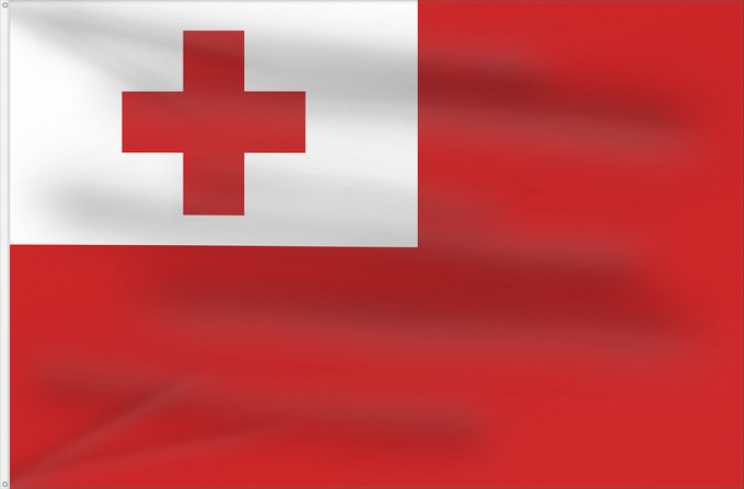 Bandera, con dos ojales metálicos y lado del asta reforzado: Tonga	Thonga	Brattagh ny Tongey	Tonge	Fuka ʻo Tonga