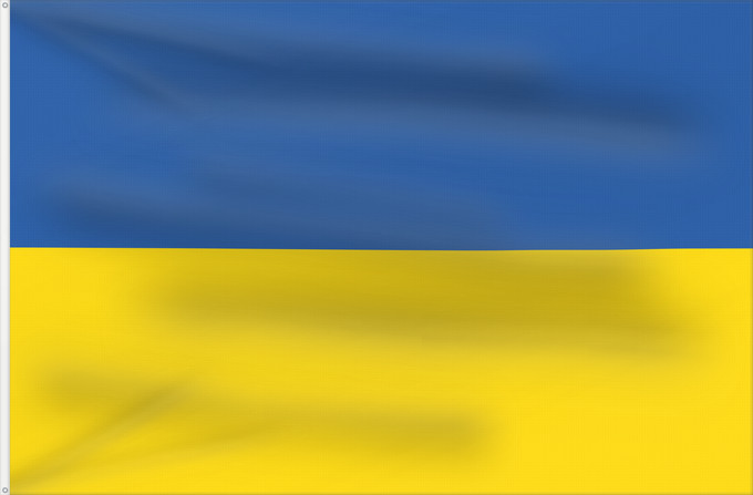 Flag, with two metal eyelets and reinforced hoist: Ukraine L Ukraine Ucrania Dell Ucraina Oekraïne Ucrânia Ukrainy علم أوكرانيا Ukrayna bayrağı / Ukrayna бајрағы Сцяг Украіны Сьцяг Украіны Знаме на Украйна Ukraina Украина байрагъы Ukrajiny Оукра́ины зна́мѧ Σημαία της Ουκρανίας Ukrainio Ukrainan Ukraina ba