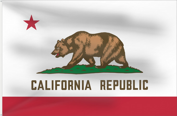 Flag, with two metal eyelets and reinforced hoist: California	Californie	Kalifornien	Californië	ᎠᏕᎳᏧᏢᎢ ᎦᏓᏘ	Ka hae Kaleponi	דגל מדינת קליפורניה	Californiae	Ahééháshį́į́h Hahoodzo bidah naatʼaʼí	Флаг Калифорнии	Američke savezne države Kalifornije	ⴰⵙⴻⵏⵢⴰⵍ ⵏ ⴽⴰⵍⵉⴼⵓⵕⵏⵢⴰ