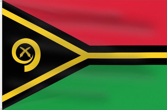 Flag, with two metal eyelets and reinforced hoist: Vanuatu