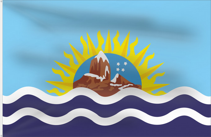 Drapeau, avec deux œillets métalliques et guindant renforcé : Provincia de Santa Cruz Santa Cruz Province, Argentina province de Santa-Cruz Provincia de Santa Cruz, Argentina Santa Cruz (Provinz) Provincia di Santa Cruz