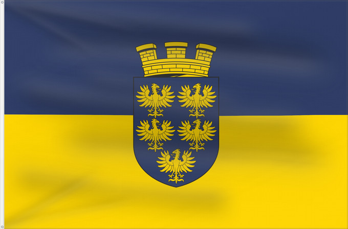 Flag, with two metal eyelets and reinforced hoist: Lower Austria Blue-Yellow. Flag of Lower Austria & Ukraine Basse-Autriche Baja Austria Blau-Gelb Bassa Austria