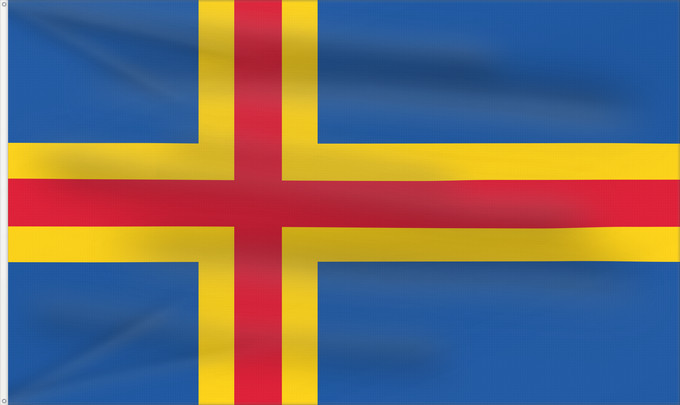 Flag, with two metal eyelets and reinforced hoist: Åland	Aland Islands	D Åland	Ålands	Isole Åland	Wysp Alandzkich	علم أولان	Сцяг Аландскіх астравоў	Сьцяг Аляндзкіх выспаў	Ålandskih ostrva	Σημαία των Ώλαντ	Ahvenamaa lipp	Ålandeko bandera	Ahvenanmaan	דגל אולנד	オーランド諸島の旗	올란드 제도의 기	Ålands flagg	Флаг Аландских