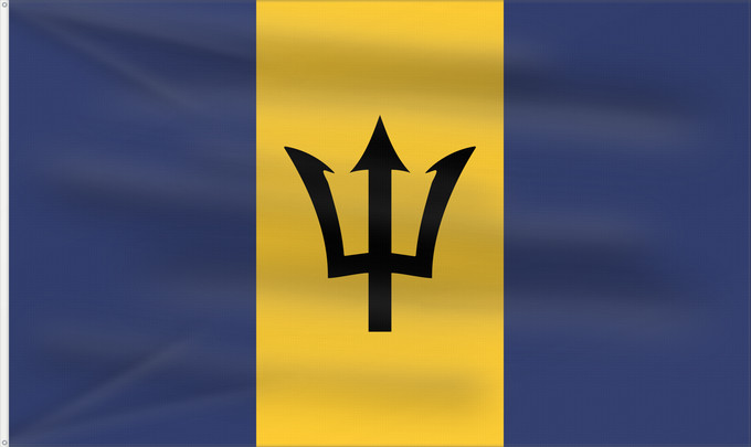 Flag, with two metal eyelets and reinforced hoist: Barbados Barbade Barbado Barbadoksen Ala Barbadosê Флаг Барбадоса Barbadosa