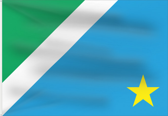 Flag, with two metal eyelets and reinforced hoist: Mato Grosso do Sul Mato Grosso do Sul, Brazil Mato Grosso del Sur
