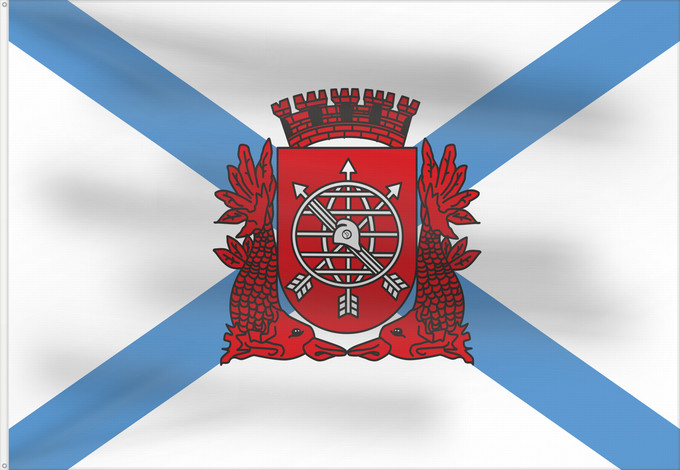 Flagge, mit zwei Metallösen und verstärktem Besatzband: Cidade do Rio de Janeiro	City of Rio de Janeiro	Rio de Janeiro	Río de Janeiro	Stadt Rio de Janeiro