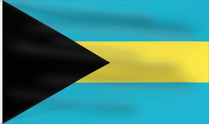 Bandera, con dos ojales metálicos y lado del asta reforzado: Bahamas	Bahama	Bahama s	Das Bahamas	Bahamów	Y Bahamas	La Bahamoj	Bahaman	Bahámaí	Des Bahamas	Ala Bahamayê	Ynysow Bahama	Знаме на Бахамите	Pāmitl Bahamah	Bahamakuna unanchan	Statului Bahamas	Флаг Багам	Bahamov