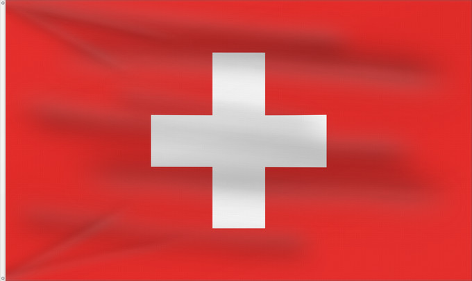 Flag, with two metal eyelets and reinforced hoist: Civil Ensign of Switzerland Switzerland at sea Pavillon naval de la Suisse Suiza (paisaje) Schweizer Flagge zur See Svizzera (paesaggio)