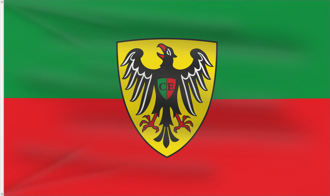 Drapeau, avec deux œillets métalliques et guindant renforcé : Esslingen am Neckar (Region Stuttgart)