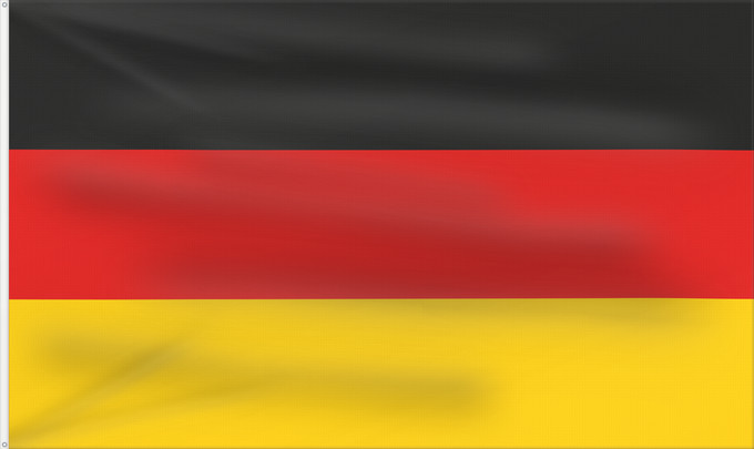 Drapeau, avec deux œillets métalliques et guindant renforcé : Germany	Allemagne	Alemania	Deutschland	Germania