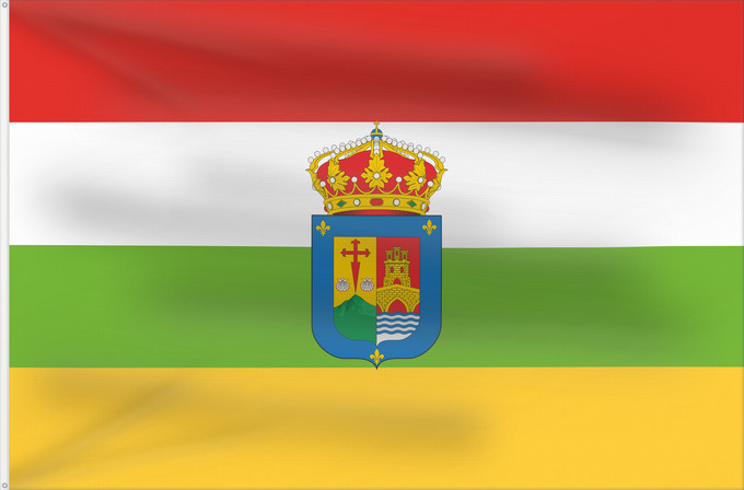 Flag, with two metal eyelets and reinforced hoist: La Rioja