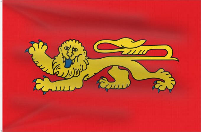 Flagge, mit zwei Metallösen und verstärktem Besatzband: Aquitaine	Regional flag of the french province Aquitaine	Région Aquitaine en France	Aquitania  región francesa	Aquitanien	Aquitania