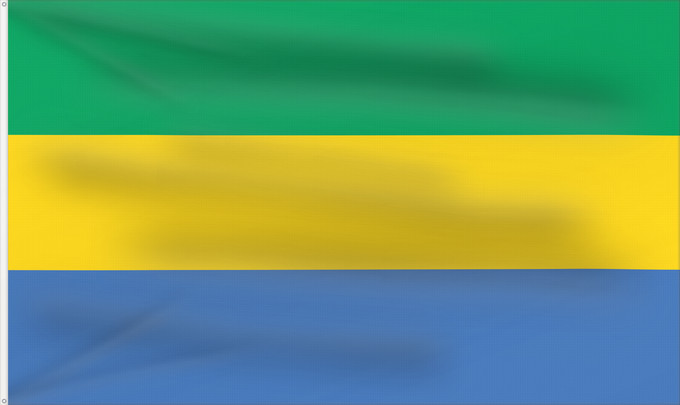 Bandera, con dos ojales metálicos y lado del asta reforzado: Gabon Gabón Gabun Gabão علم جمهوريةالغابون Banniel Gabon Gabons Gabono Gabongo bandera پرچم گابن Drapél du Gabon Dalapo ya Ngabu Bɛndɛ́lɛ ya Gabɔ́ Bendêre tî Gaböon