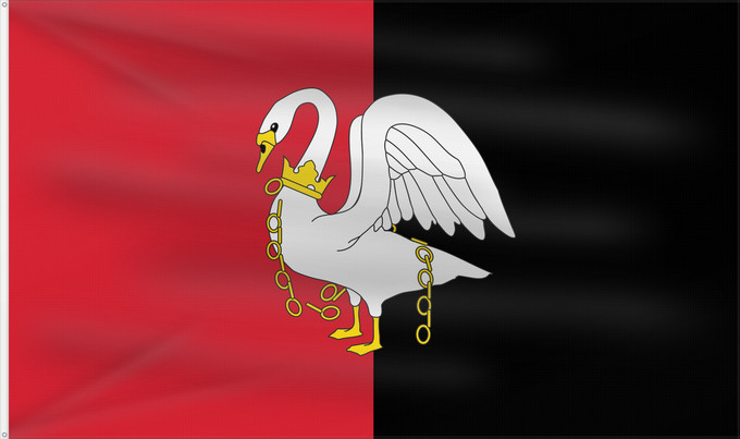 Bandera, con dos ojales metálicos y lado del asta reforzado: Buckinghamshire