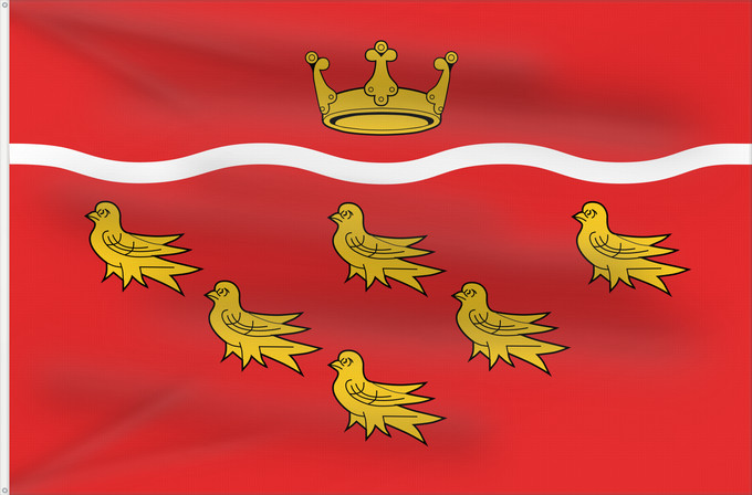 Flag, with two metal eyelets and reinforced hoist: East Sussex