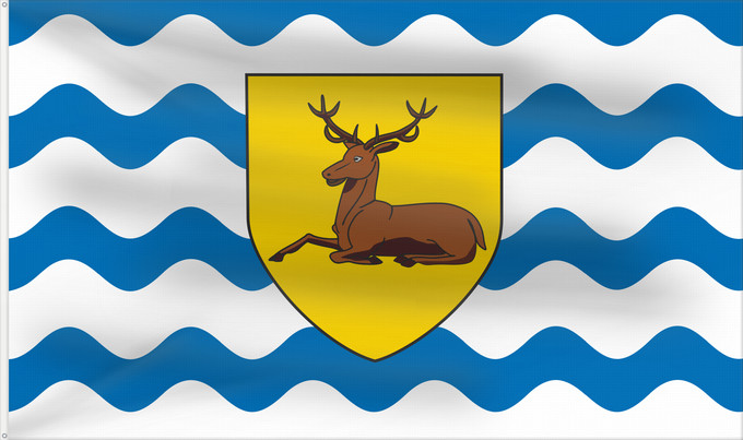 Bandera, con dos ojales metálicos y lado del asta reforzado: County Flag of Hertfordshire	Hertfordshire	Hertfordshire flag