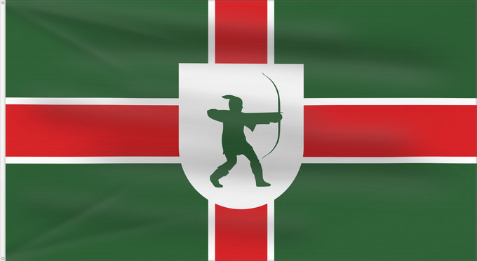 Bandera, con dos ojales metálicos y lado del asta reforzado: County Flag of Nottinghamshire Nottinghamshire Snotingahāmscīre fana