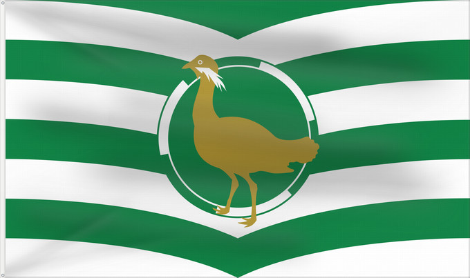 Bandera, con dos ojales metálicos y lado del asta reforzado: County Flag of Wiltshire Wiltshire Le Wiltshire