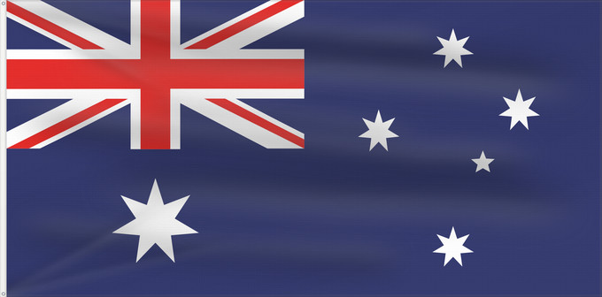 Drapeau, avec deux œillets métalliques et guindant renforcé : Heard Island and McDonald Islands