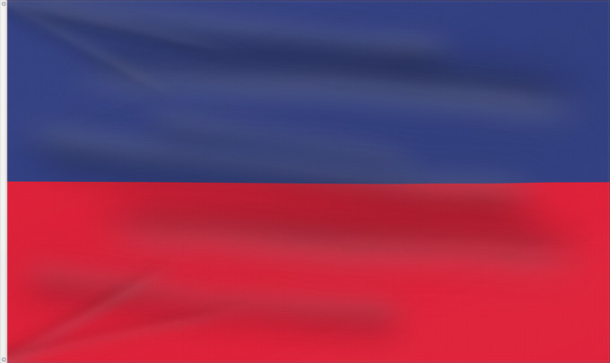 Drapeau, avec deux œillets métalliques et guindant renforcé : Haiti civil Civil flag of Haiti Haïti Haití Haiti