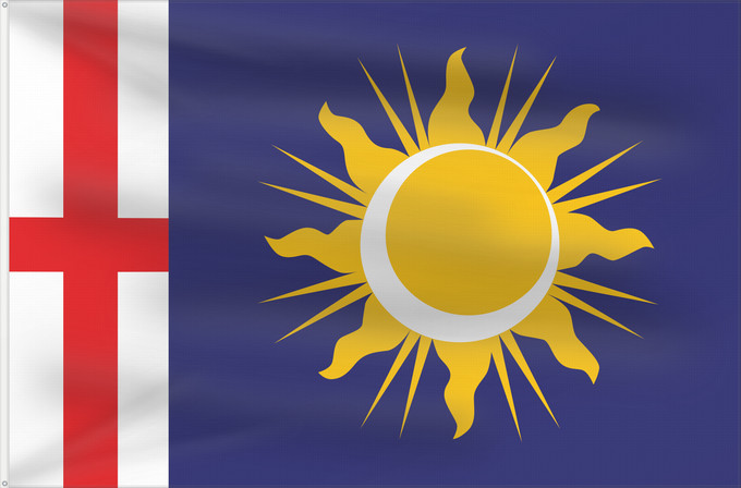 Flag, with two metal eyelets and reinforced hoist: Milan Province Province of Milan Province de Milan Provincia de Milano Provinz Mailand Provincia di Milano
