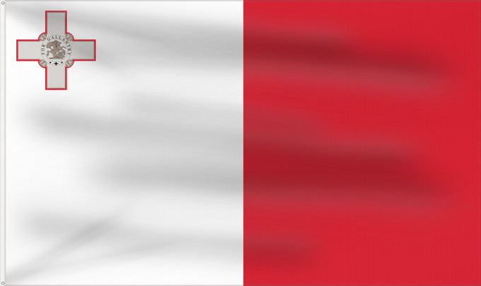 Flag, with two metal eyelets and reinforced hoist: Malta Malte Сцяг Мальты Maltas Ta Malta Флаг Мальты Прапор Мальти