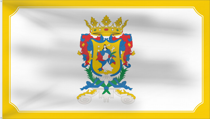 Bandera, con dos ojales metálicos y lado del asta reforzado: Guanajuato Guanajuato