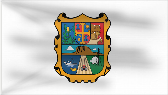 Drapeau, avec deux œillets métalliques et guindant renforcé : Tamaulipas