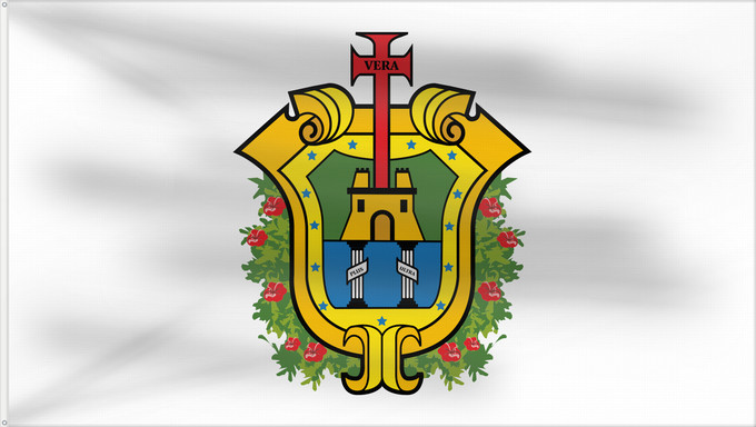 Drapeau, avec deux œillets métalliques et guindant renforcé : Veracruz	Vera Cruz