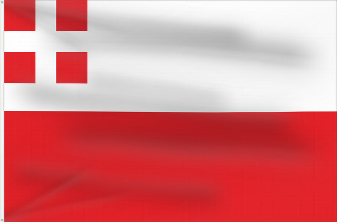 Bandera, con dos ojales metálicos y lado del asta reforzado: Utrecht