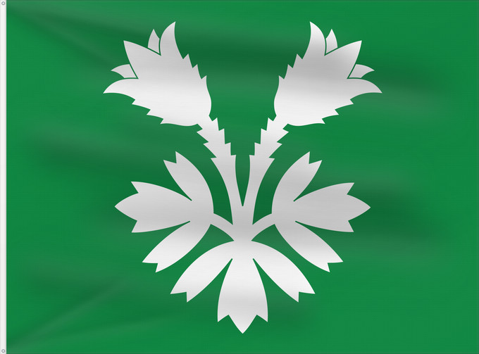 Bandera, con dos ojales metálicos y lado del asta reforzado: Oppland Former county of Oppland, Norway comté d’Oppland