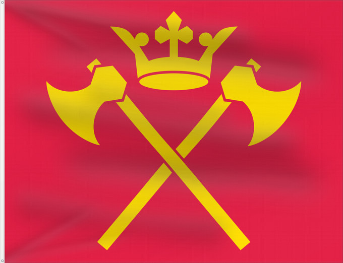 Drapeau, avec deux œillets métalliques et guindant renforcé : Hordaland	Former county of Hordaland, Norway	comté de Hordaland	Hordalands flagg	Hordalánda leavga