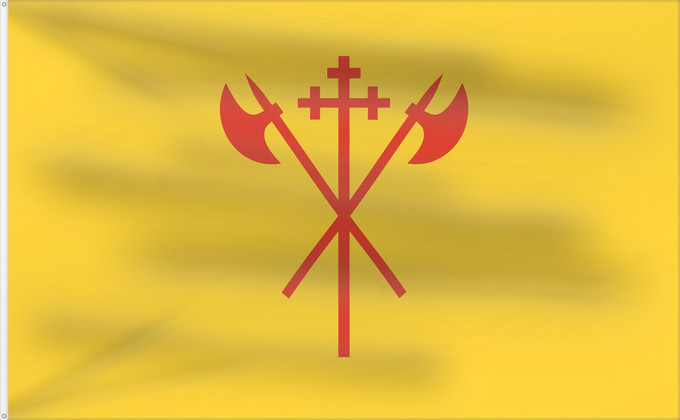 Bandera, con dos ojales metálicos y lado del asta reforzado: Sør-Trøndelag	Sør-Trøndelag County, Norway	comté de Sør-Trøndelag