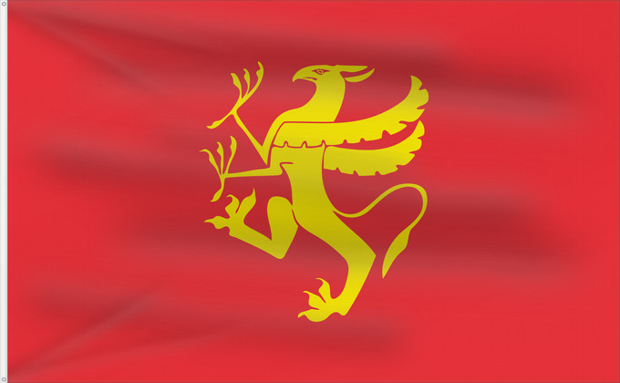 Bandera, con dos ojales metálicos y lado del asta reforzado: Troms	Troms County, Norway	comté de Troms