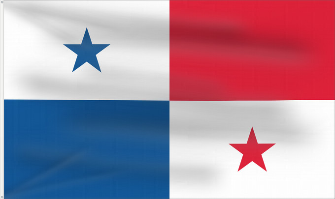 Drapeau, avec deux œillets métalliques et guindant renforcé : Panama	Panamá	Panamy	علم پَنما	Paname	Da Panamas	Panamo	Флаг Панамы