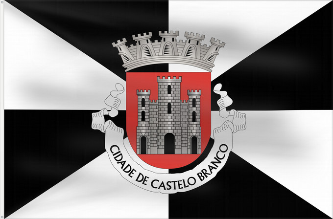 Flag, with two metal eyelets and reinforced hoist: Castelo Branco