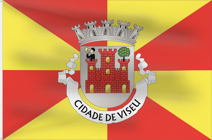 Flag, with two metal eyelets and reinforced hoist: Viseu