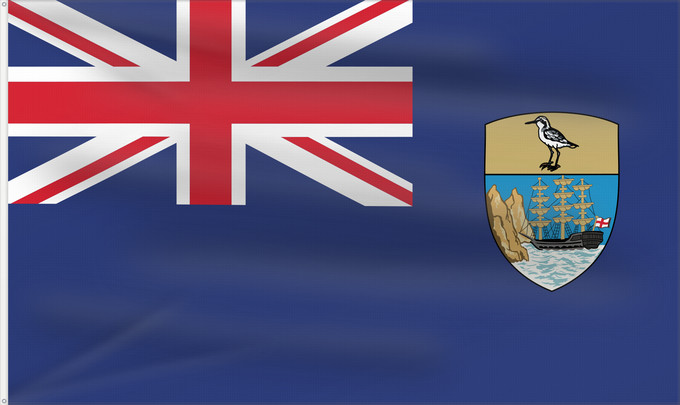 Flag, with two metal eyelets and reinforced hoist: Saint Helena Saint Helena, Ascension and Tristan da Cunha Sainte-Hélène (territoire) Santa Helena, A. y T. St. Helena Shan Héilin Sen Helena