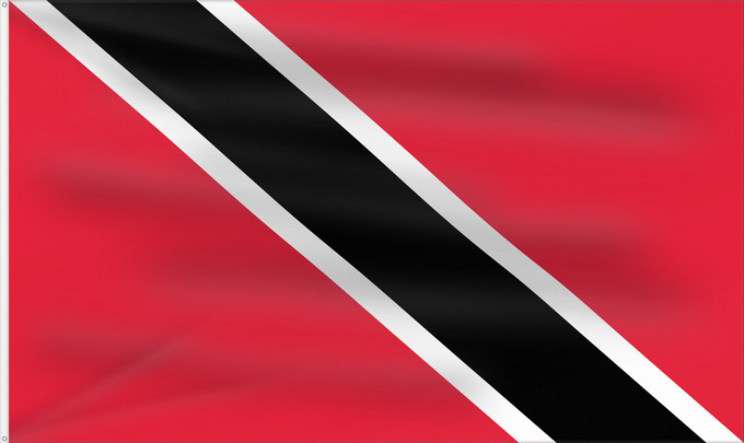 Bandera, con dos ojales metálicos y lado del asta reforzado: Trinidad and Tobago Trinité-et-Tobago Trinidad y Tobago Trinidad und Tobago Trinidad e Tobago Trinidad en Tobago Trindade e Tobago Trynidadu i Tobago Trinidad a Tobago Trinidad og Tobagos Trinidado kaj Tobago Trinidadi ja Tobago lipp Tríonóide agus Tobága