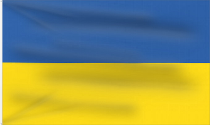 Flag, with two metal eyelets and reinforced hoist: Ukraine L Ukraine Ucrania Dell Ucraina Oekraïne Ucrânia Ukrainy علم أوكرانيا Ukrayna bayrağı / Ukrayna бајрағы Сцяг Украіны Сьцяг Украіны Знаме на Украйна Ukraina Украина байрагъы Ukrajiny Оукра́ины зна́мѧ Σημαία της Ουκρανίας Ukrainio Ukrainan Ukraina ba