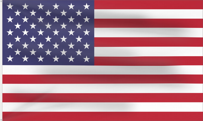 Flag, with two metal eyelets and reinforced hoist: United States Minor Outlying Islands
