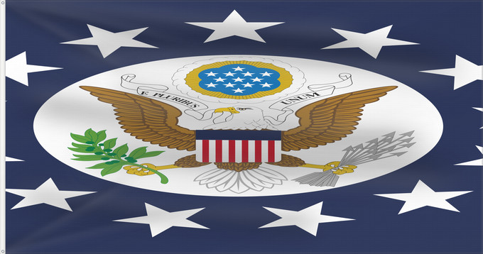 Bandera, con dos ojales metálicos y lado del asta reforzado: United States ambassador	US Ambassador to an accredited sovereign foreign government	Ambassadors of the United States	Ambasciatori degli Stati Uniti
