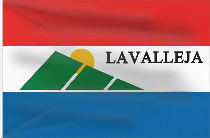 Drapeau, avec deux œillets métalliques et guindant renforcé : Lavalleja Department département de Lavalleja Departamento de Lavalleja Lavalleja