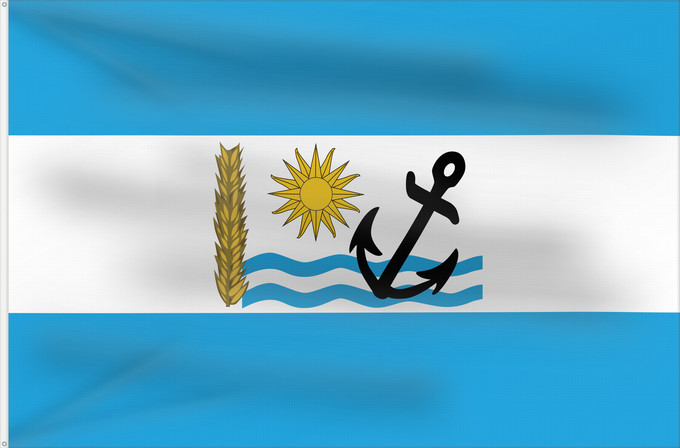 Drapeau, avec deux œillets métalliques et guindant renforcé : Rio Negro Department Río Negro Department Río Negro